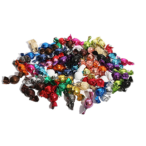 1 kg Mixed fyldte Cocoture chokoladekugler i cellofanpose