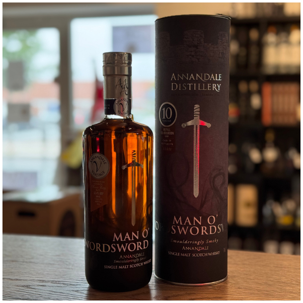 Annandale Man o Sword 10 Years  Refill Bourbon Cask 39 58,6% alc. 70 cl