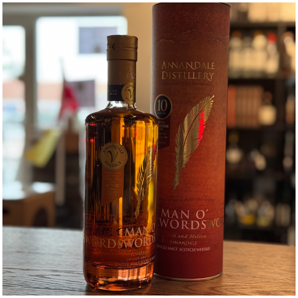 Annandale Man o Words 10 Years  Refill Bourbon Cask 121 59,7% alc. 70 cl