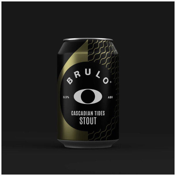 B/R/U/L/O - BRULO CASCADIAN TIDES, STOUT, 0,0%, 33 cl D�se