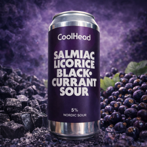CoolHead Salmiac Licorice BlackCurrant Sour 5% alc. 44 cl.