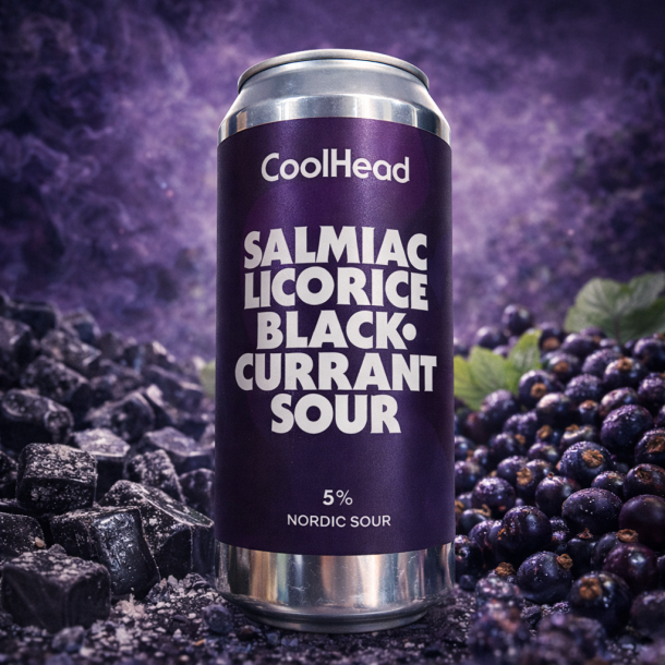 CoolHead Salmiac Licorice BlackCurrant Sour 5% alc. 44 cl.
