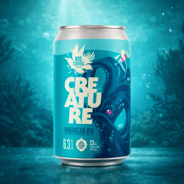 DOIS CORVOS Cervejeira CREATURE West Coast IPA, alc. 6,3%, 33cl