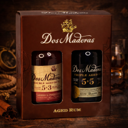 Dos Maderas Caribbean A�ejo 5+3�r &amp; 5+5�r - 37,5%&40% alc., 2x20cl