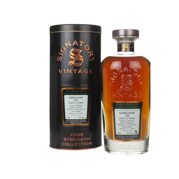 Signatory Cask Strength Collection Glenallachie 2008/2021 1st Fill Sherry Butt 63,4% alc. 70 cl.