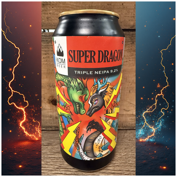 KOM-BEER SUPER DRAGON, TRIPLE IPA, 9,2%, 440ml