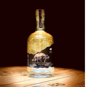 Knaplund - Vinter gin med LED lys 38%alc 50cl