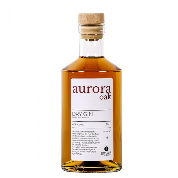Lowlands Aurora Dry Oak Gin 42%alc 50cl