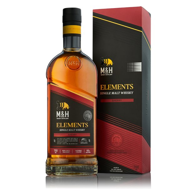 M&H Elements Sherry Cask Single Malt Whisky 46% 70cl