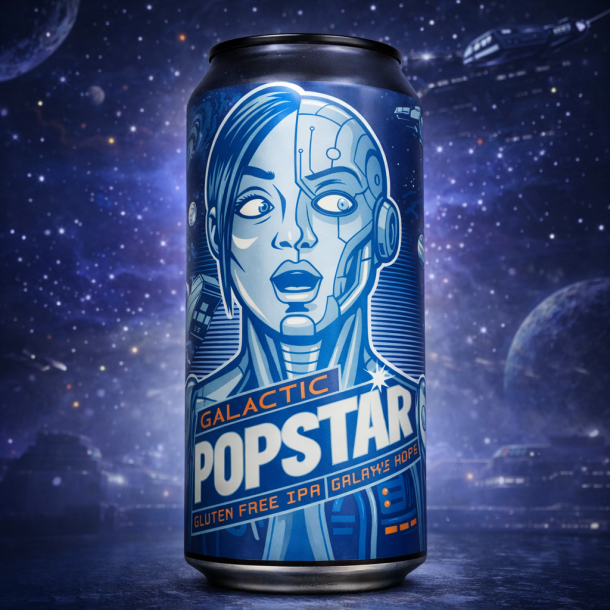 Mad Scientist Galactic Popstar, Glutenfree West Coast IPA 6% alc. 44 cl.