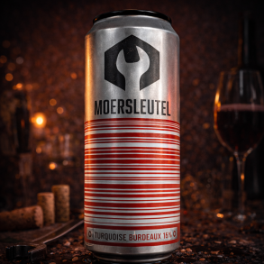 Moersleutel Barcode: Turquoise Bordeaux, 14% alc. 44cl.