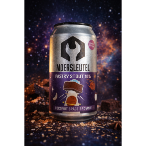 Moersleutel COCONUT SPACE BROWNIE, Pastry Stout, 10% alc. 33cl