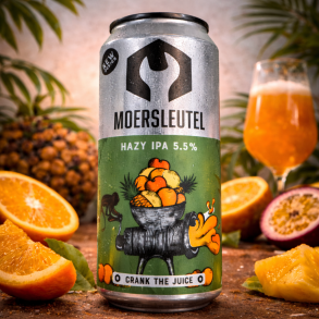 Moersleutel Crank The Juice HAZY IPA 5,5% alc. 44 cl.
