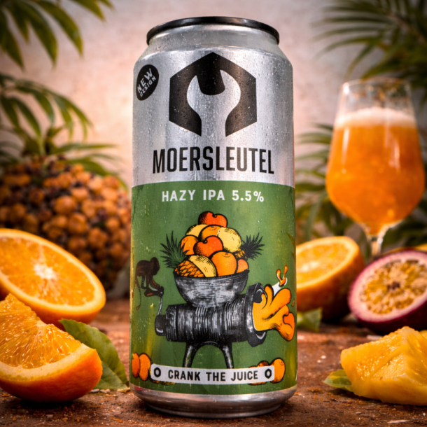 Moersleutel Crank The Juice HAZY IPA 5,5% alc. 44 cl.