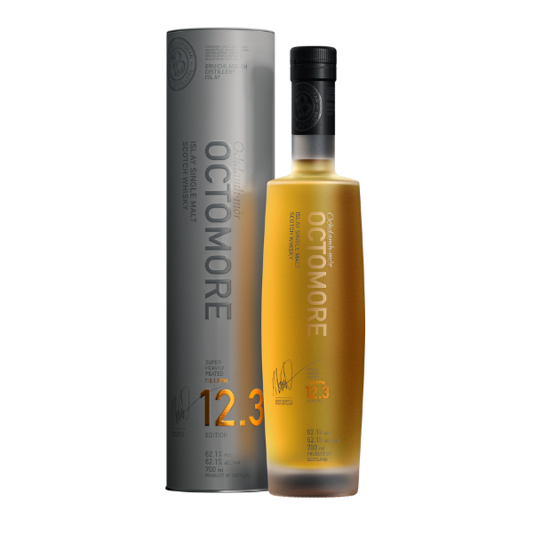 Octomore 12.3 Islay Single Malt Whisky Super Heavily Peated 118.1 ppm 62,1% alc. 70 cl