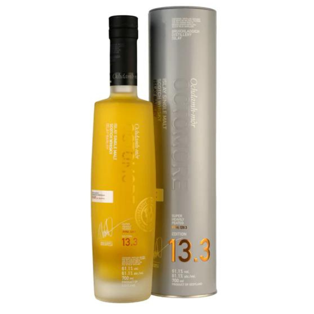 Octomore 13.3 Islay Single Malt Whisky Super Heavily Peated 129.3 ppm 61,1% alc. 70 ppm