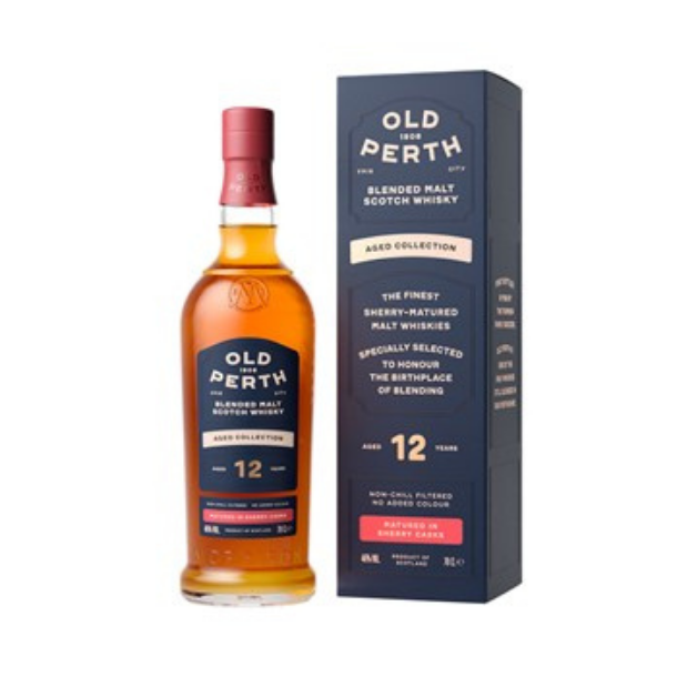 Old Perth Aged 12 Years Blended Malt Scotch Sherry Matured Whisky 70cl 46%alc