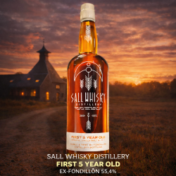 Sall Whisky Distillery - FIRST 5 YEARS OLD -World's First Ex-Fondillon - 55,4% alc. 70 cl 
