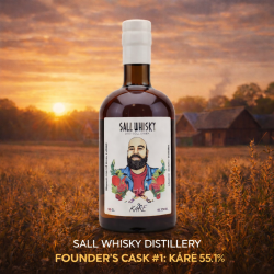 Sall Whisky Distillery - FOUNDER'S CASK #1: K�RE - Single Malt &amp; Single Farm Organic Danish Whisky - 55,1% alc. 70cl 