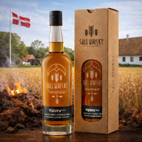 Sall Whisky Distillery T�RV 2.4 Single Malt & Single Farm Organic Danish Whisky - 51,7% alc. 70 cl 