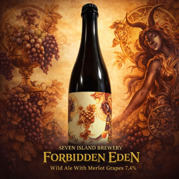 Seven Island Brewery - Forbidden Eden - Wild Ale Merlot Grapes - 7,4% alc. 37,5cl. 