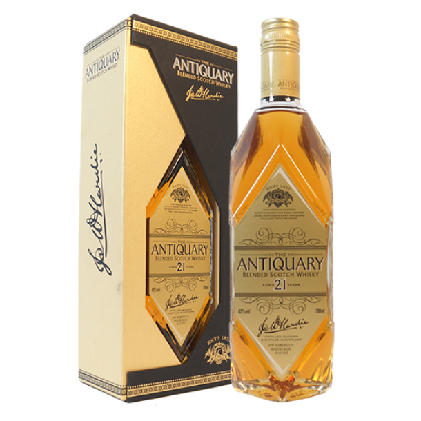 Antiquary 21 Years Very Rare Old Blend Whisky 43% alc. 70 cl.