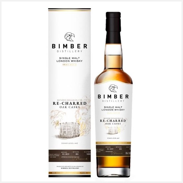 Bimber Re-Charred Cask Batch 1 51,5% alc. 70 cl. Single Malt London Whisky