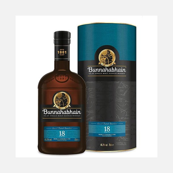 Bunnahabhain Single Malt 18 Years 46,3% alc. 70 cl.