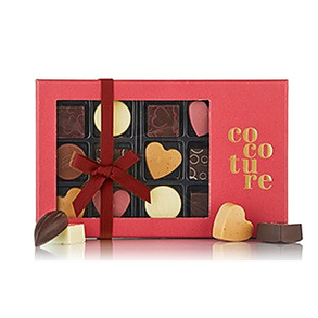 126g 14stk fyldte chokolader og konfektstykker i R�d cocoture �ske