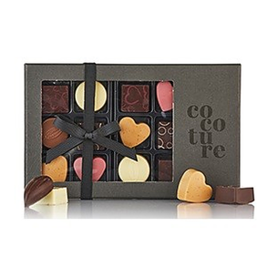 126g 14stk fyldte chokolader og konfektstykker i Sort cocoture �ske