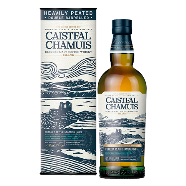 Caisteal Chamuis Heavily Peated Blended Malt Whisky 46% alc. 70 cl.