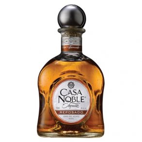 Casa Noble Reposado Tequila 100% Agave 40% alc. 70 cl. i trske med 2 glas