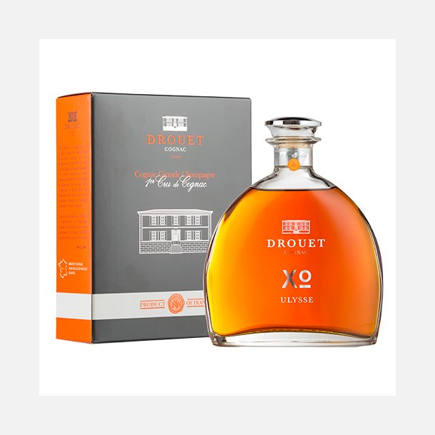 Drouet Cuv�e ULYSSE XO 20�r i Karaffel 40% alc. 70 cl.