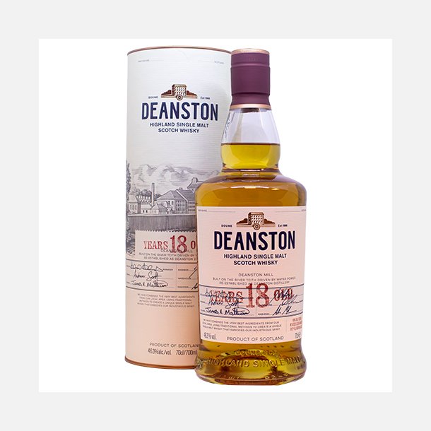 Deanston Highland Single Malt 18 Years 43,3% alc. 70 cl.