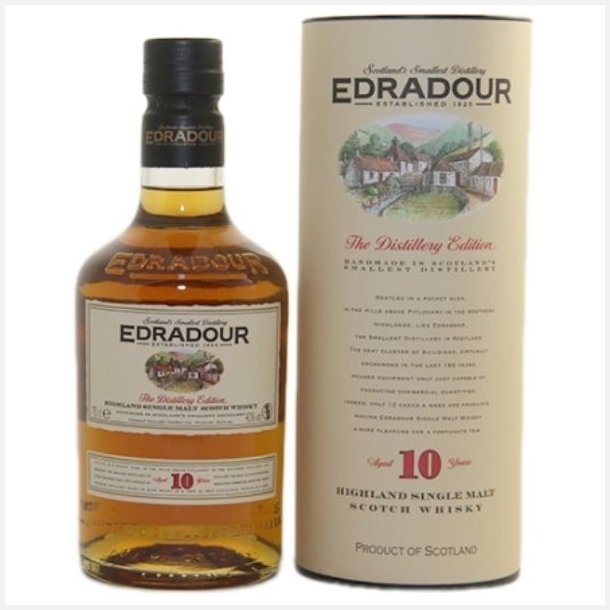 Edradour 10 r - 40% alc. 70 cl. Highland Single Malt Scotch Whisky