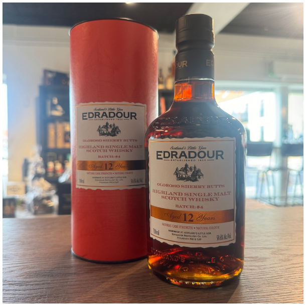 Edradour 12 Years Oloroso Sherry Butts Natural Cask Strenght 58,6% alc. 70 cl.