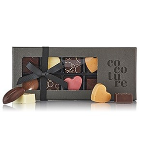 81g 9stk fyldte chokolader og konfektstykker i Sort cocoture �ske