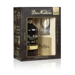 Dos Maderas 5+5 Tripled Aged Rum + 1 glas og Coaster - Gave�ske - 40% alc., 70cl