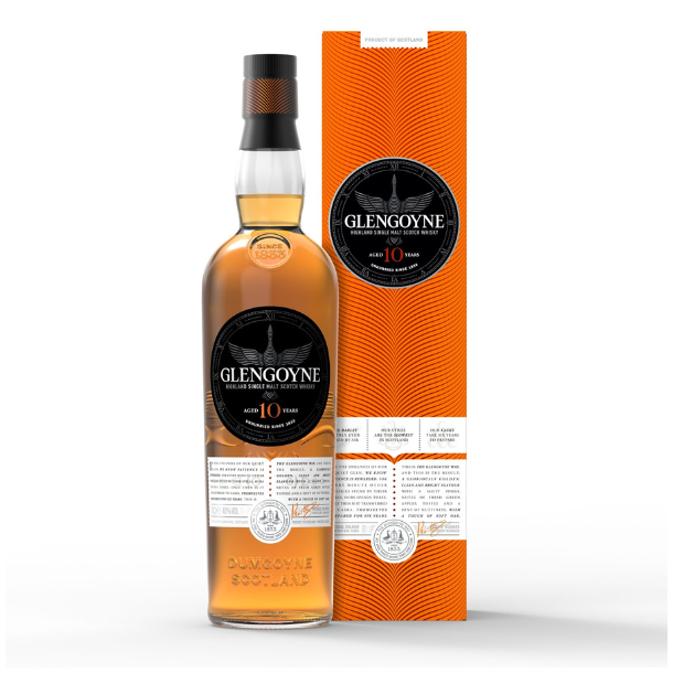 Glengoyne 10 Years Highland Single Malt Scotch Whisky 40% alc. 70 cl.