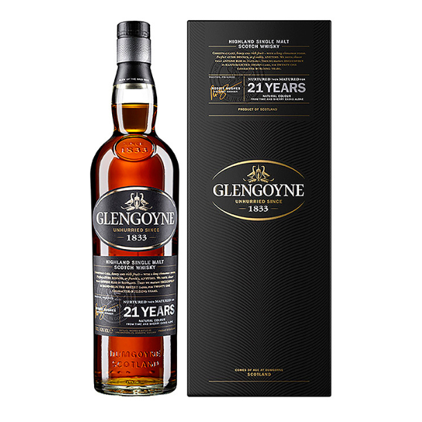 Glengoyne 21 Years Highland Single Malt Scotch Whisky 43% alc. 70 cl.