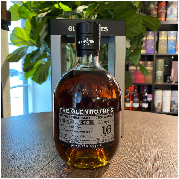 The Glenrothes 2004 Single Cask #6095 16 years old 58,70% alc. 70 cl.