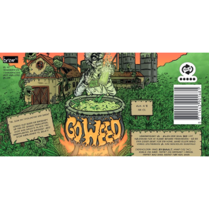 Go Weed by ThinkBeer Mllers ller Collab 6% alc. 44 cl. inkl. pant
