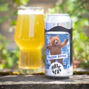 Hazy Bear Frozen Sipper Cold IPA 6,0% alc. 440 ml. inkl. pant