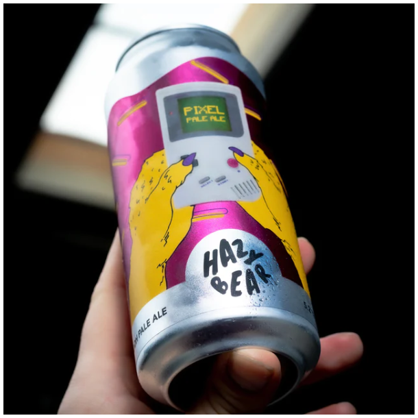 Hazy Bear Pixel Pale Ale DDH American Pale Ale 5,2% alc. 440 ml inkl. pant
