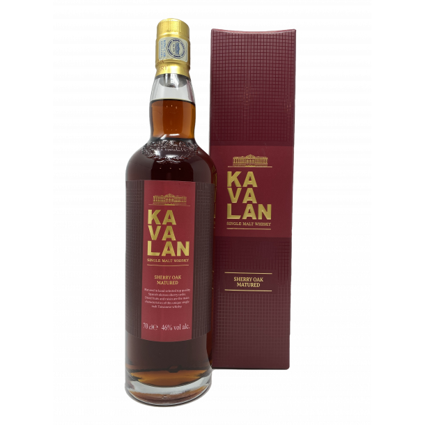 Kavalan Sherry Oak Matured Taiwanese Whisky 46% alc. 70 cl.