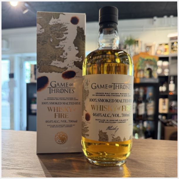 Kyr� Whisky of Fire Game of Thrones 100% Smoked Rye Whisky 46,6% alc. 50 cl.