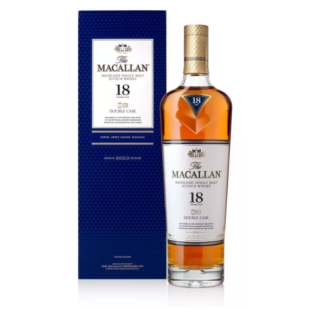 Macallan 18 Years Old Double Cask 2023 43% alc. 70 cl.