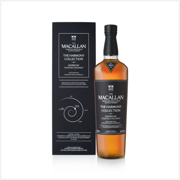 Den varme og fyldige afslutning p� Harmony Collection. Ristet kokos, tropiske frugter og klassisk Macallan-elegance i perfekt balance.