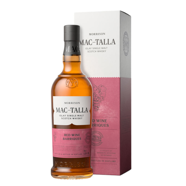 Mac-Talla Red Wine Barriques Limited Edition Islay Single Malt Whisky 58,8% alc. 70 cl.