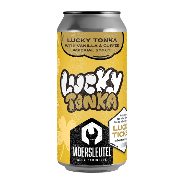 Moersleutel Lucky Tonka Vanilla &amp; Coffee Imperial Stout 12% alc. 44 cl. inkl. pant